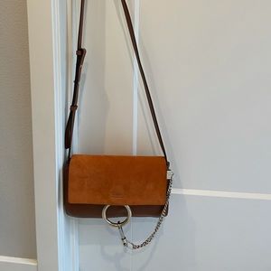 CHLOE Faye Small Crossbody Bag In Caramel